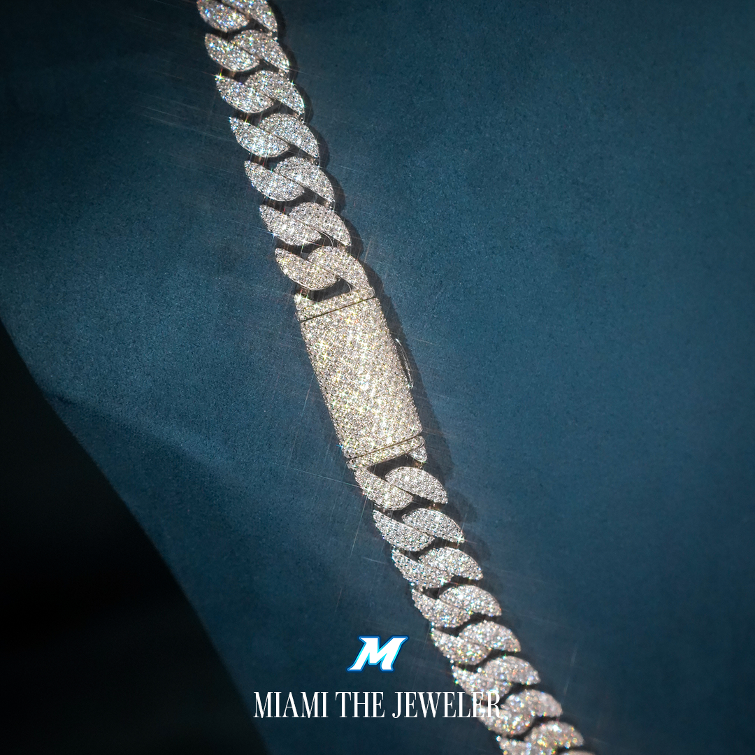 Moissanite Miami Cuban Chain [10mm] - Miami The Jeweler