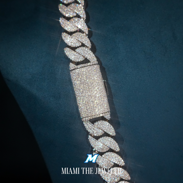 Moissanite Miami Cuban Chain [14mm] - Miami The Jeweler