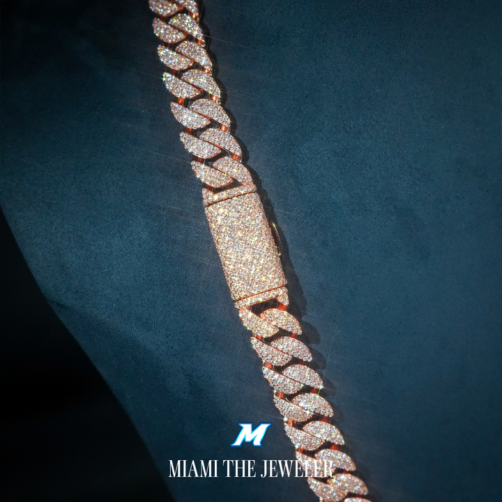 Moissanite Miami Cuban Chain [10mm] - Miami The Jeweler