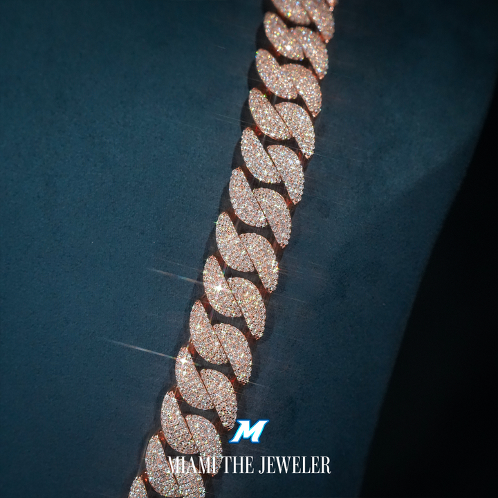 Moissanite Miami Cuban Chain [14mm] - Miami The Jeweler