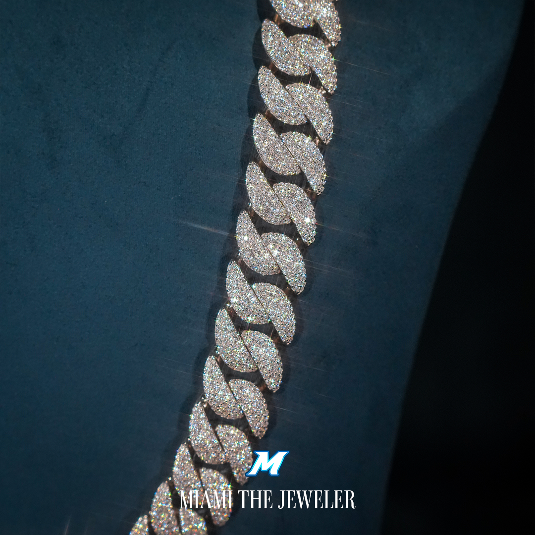 Moissanite Miami Cuban Chain [14mm] - Miami The Jeweler