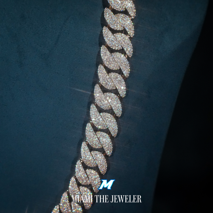 Moissanite Miami Cuban Chain [14mm] - Miami The Jeweler